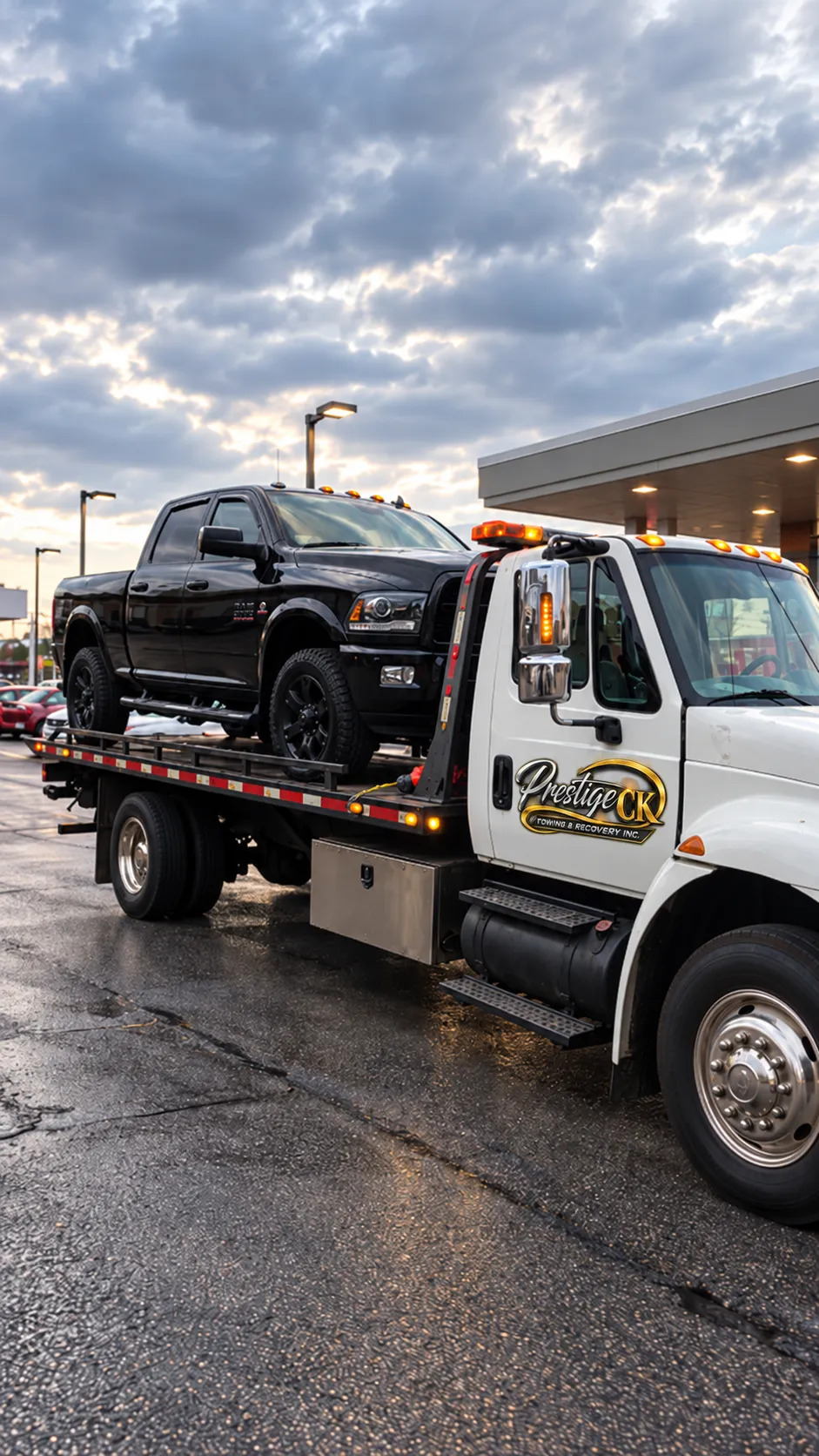 Tire change — Prestige CK Towing